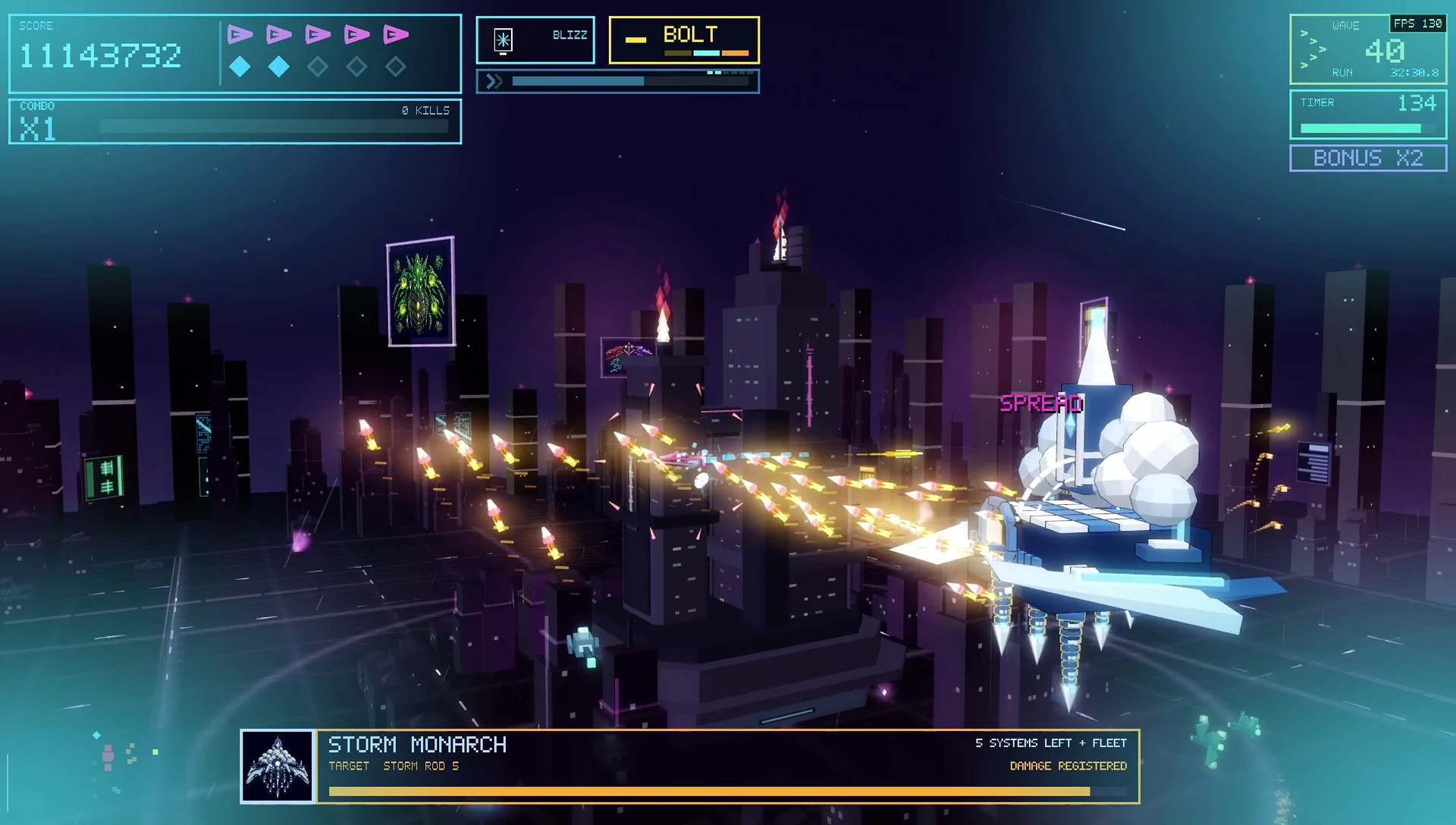 Fleet formations and a storm of projectiles