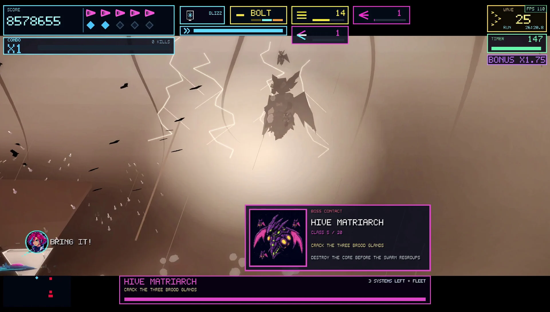 Neon Breaker in action