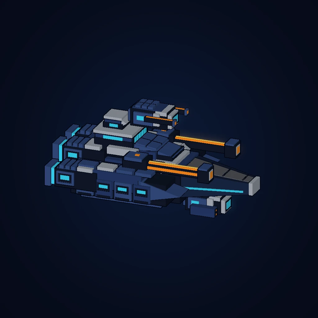 Atlas Dreadnought in-game 3D model, orbital view 1 of 6