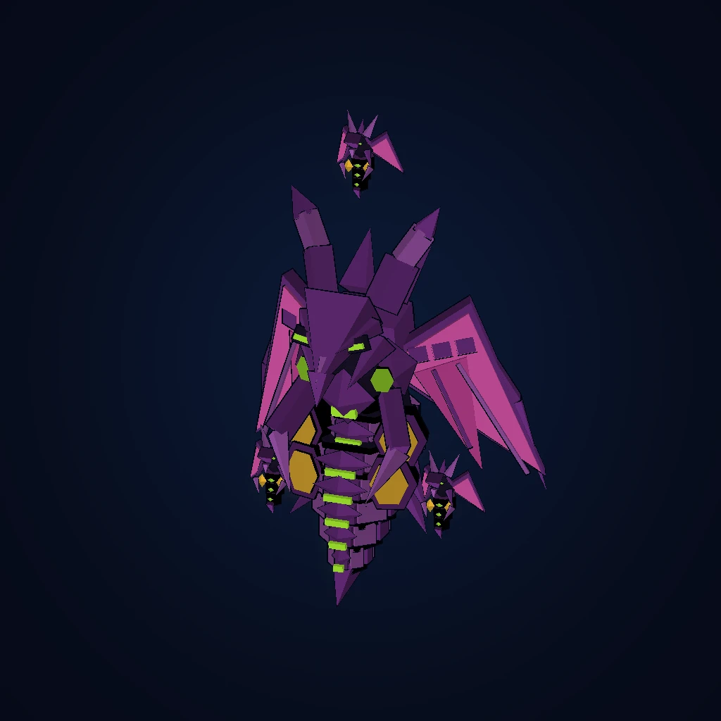 Hive Matriarch in-game 3D model, orbital view 1 of 6