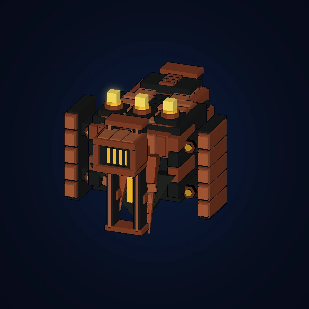 Rampart Engine in-game 3D model, orbital view 1 of 6