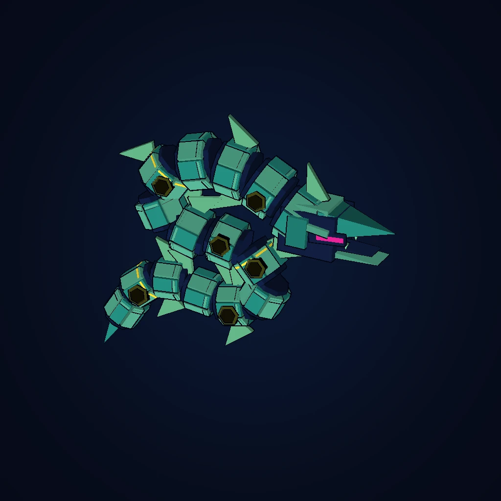 Helix Wyrm in-game 3D model, orbital view 1 of 6