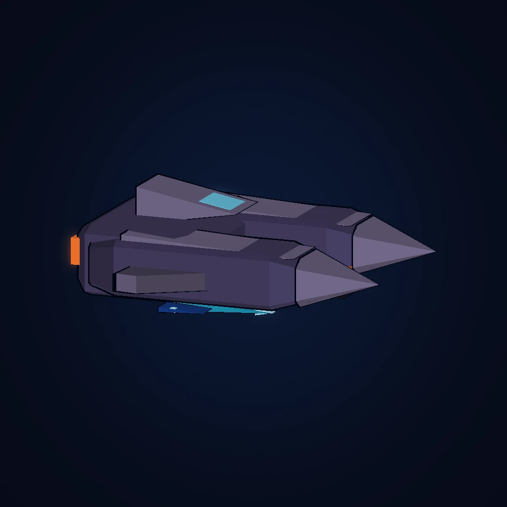 Carrier in-game 3D model, orbital view 1 of 6