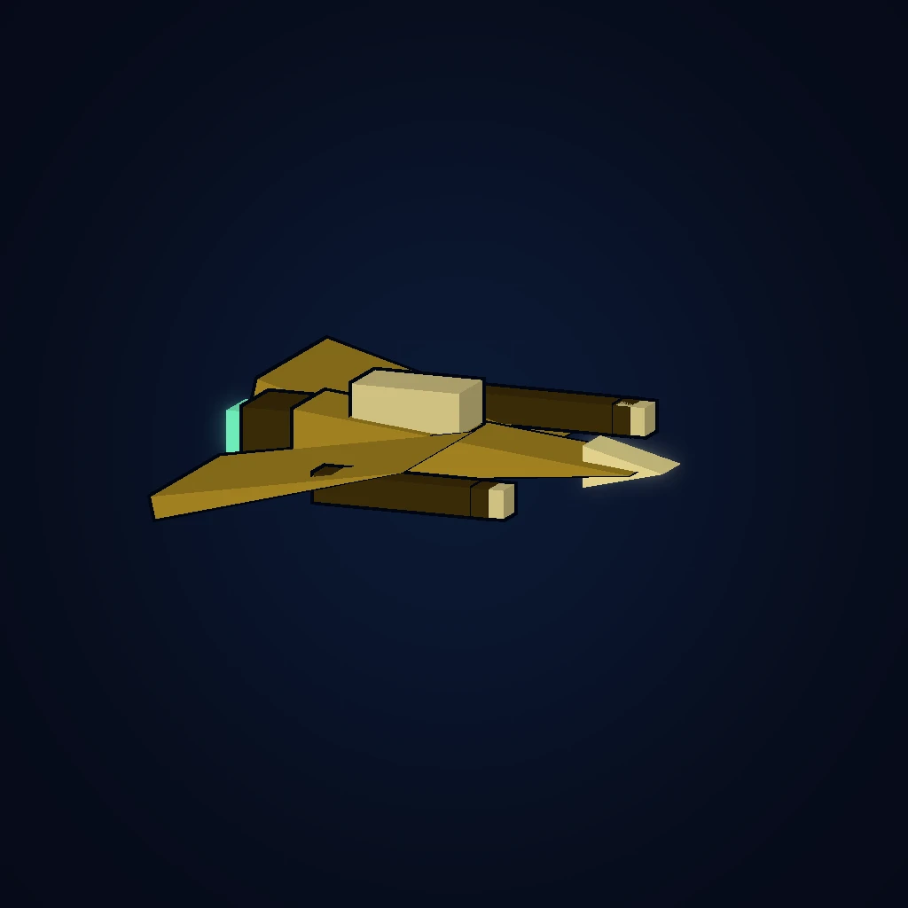 Corsair in-game 3D model, orbital view 1 of 6