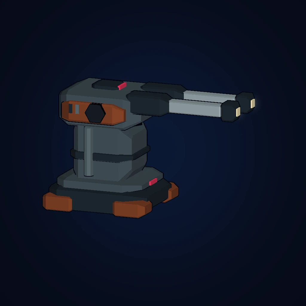 Ground Gun in-game 3D model, orbital view 1 of 6