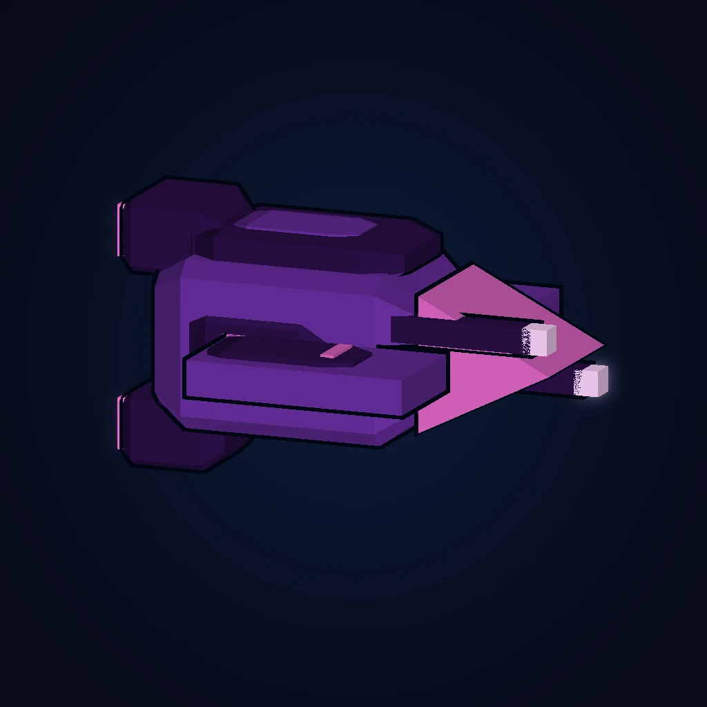 Gunship in-game 3D model, orbital view 1 of 6