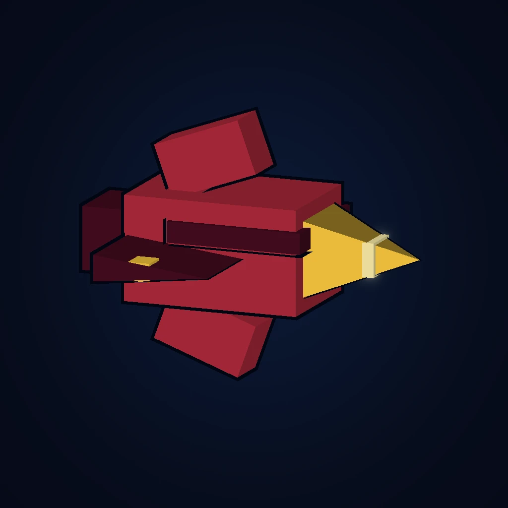 Hunter in-game 3D model, orbital view 1 of 6