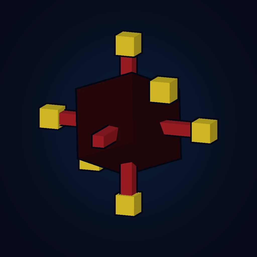 Mine in-game 3D model, orbital view 1 of 6