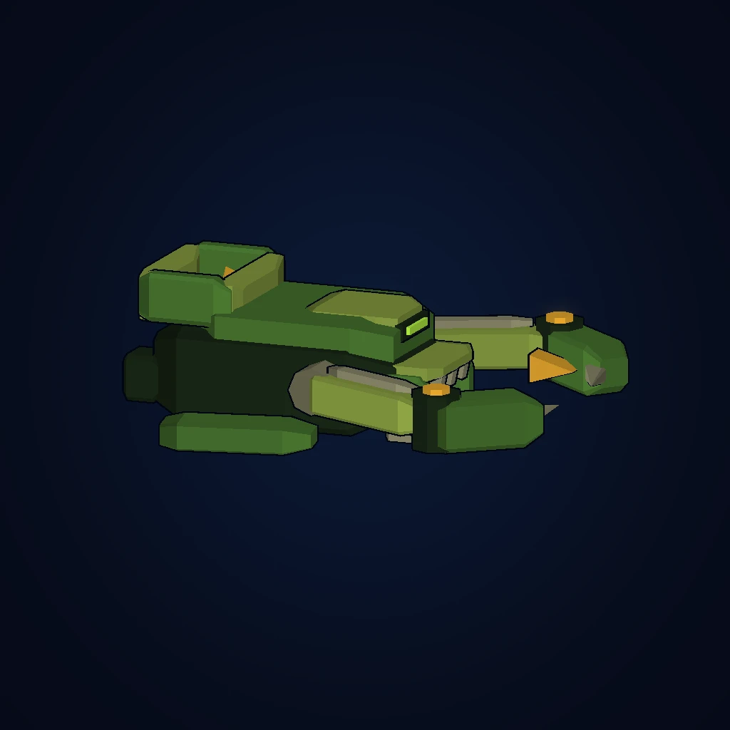 Harvester in-game 3D model, orbital view 1 of 6