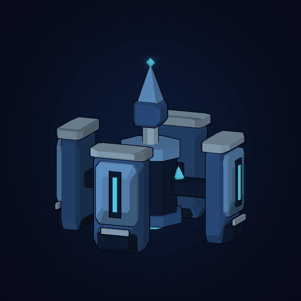 Warden in-game 3D model, orbital view 1 of 6