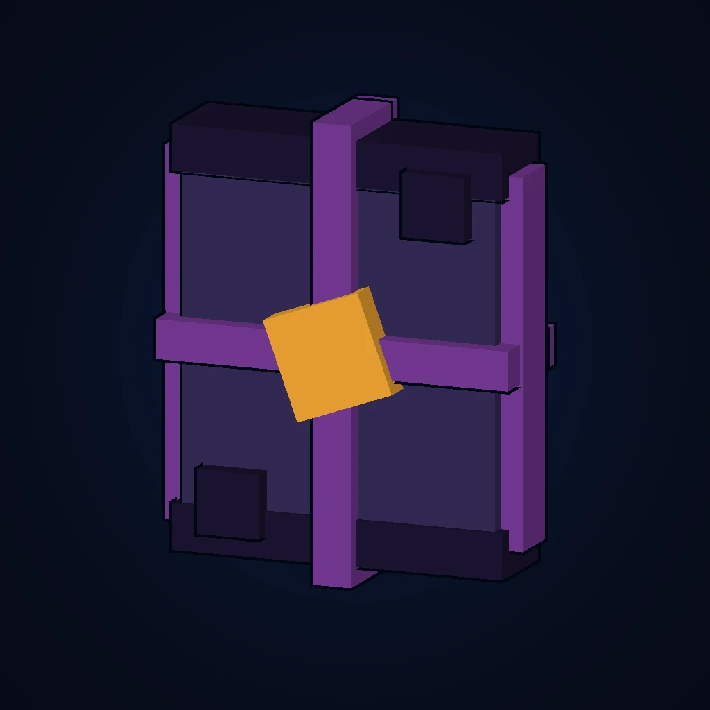Wall Block in-game 3D model, orbital view 1 of 6