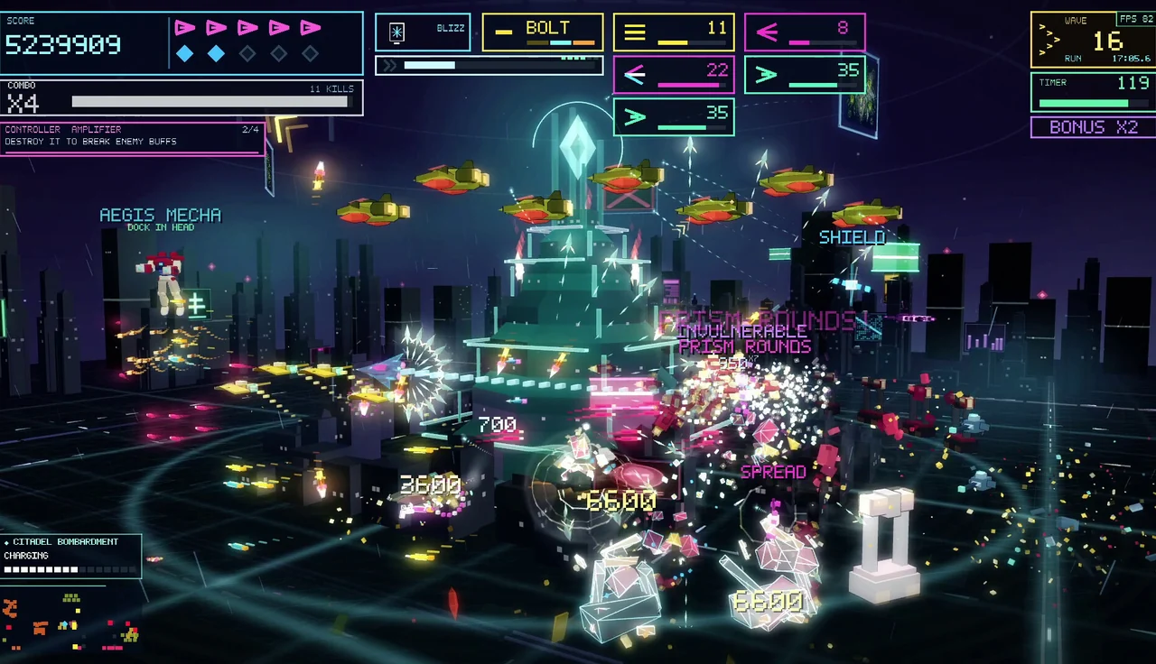Babylon gameplay in Neon Breaker